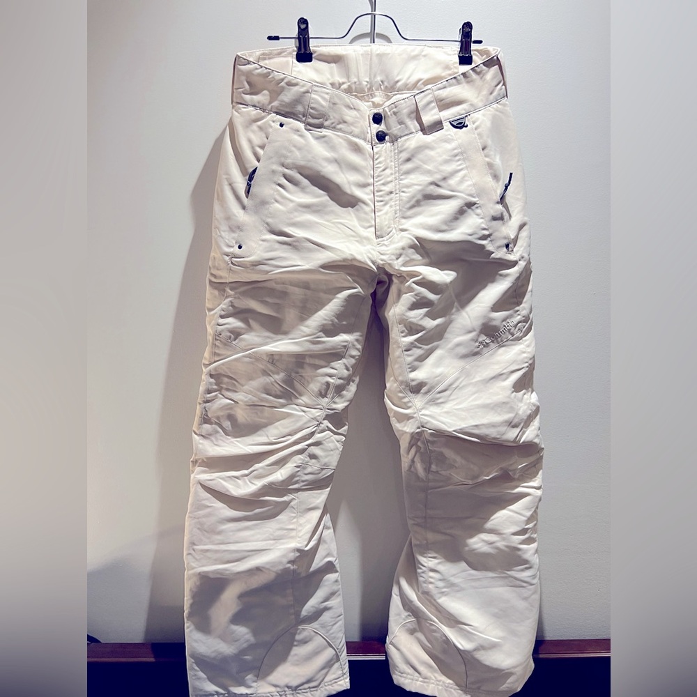 Columbia Ski / Snow Pants , white, SZ S